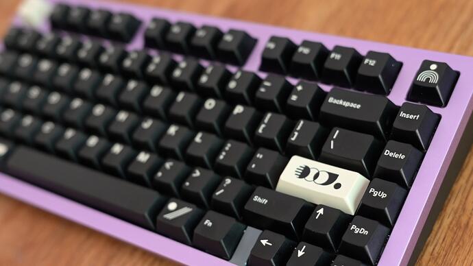 close-up of novelties of GMK Noire